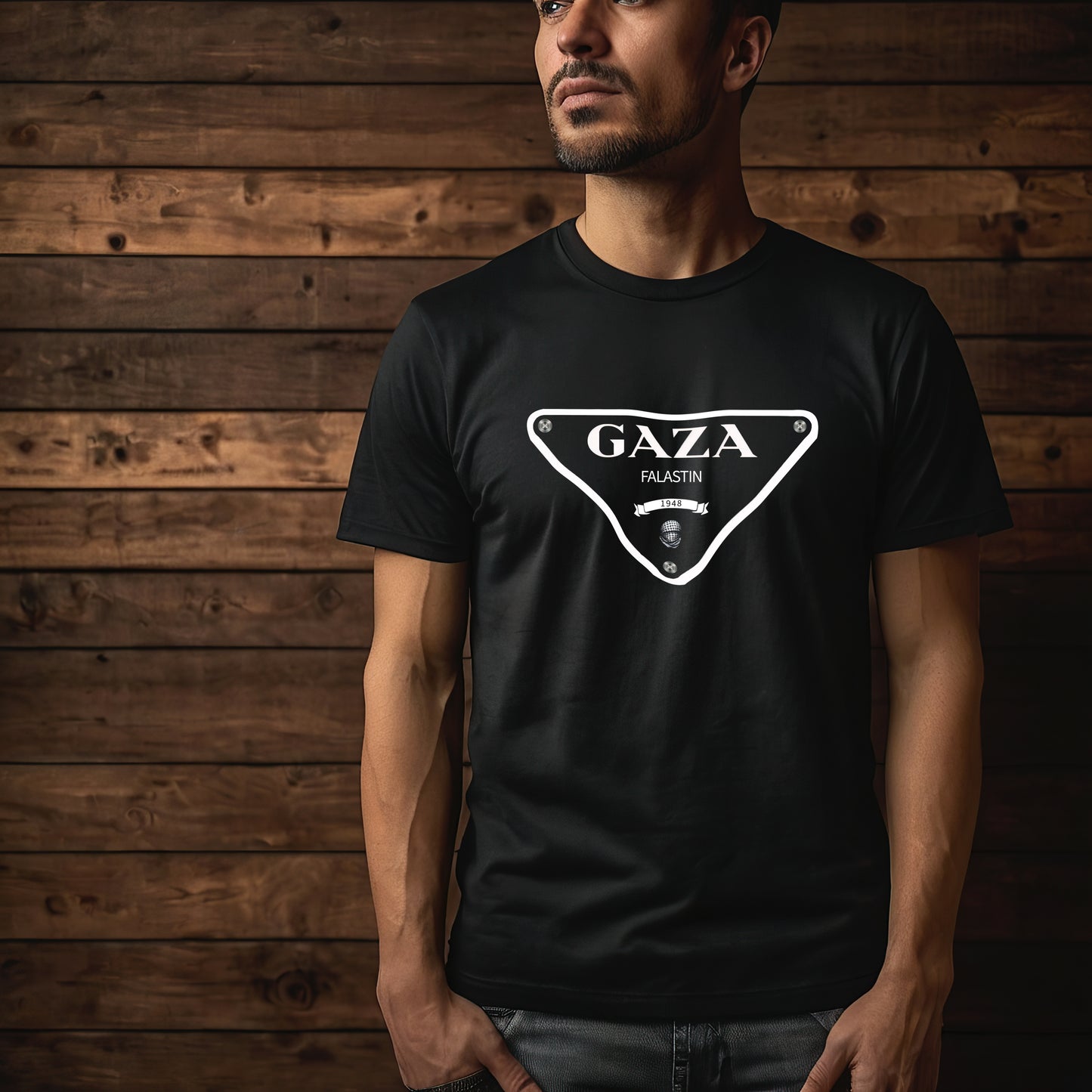 Classic Designer Inspired GAZA/FALASTIN | Short Sleeve T-Shirt