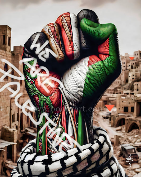 We Are Palestine - Palestine Graffiti Art | Poster Print