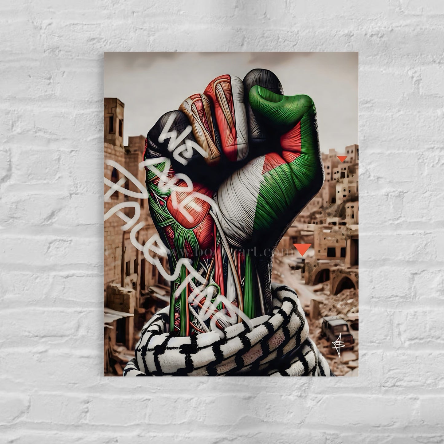 We Are Palestine - Palestine Graffiti Art | Poster Print