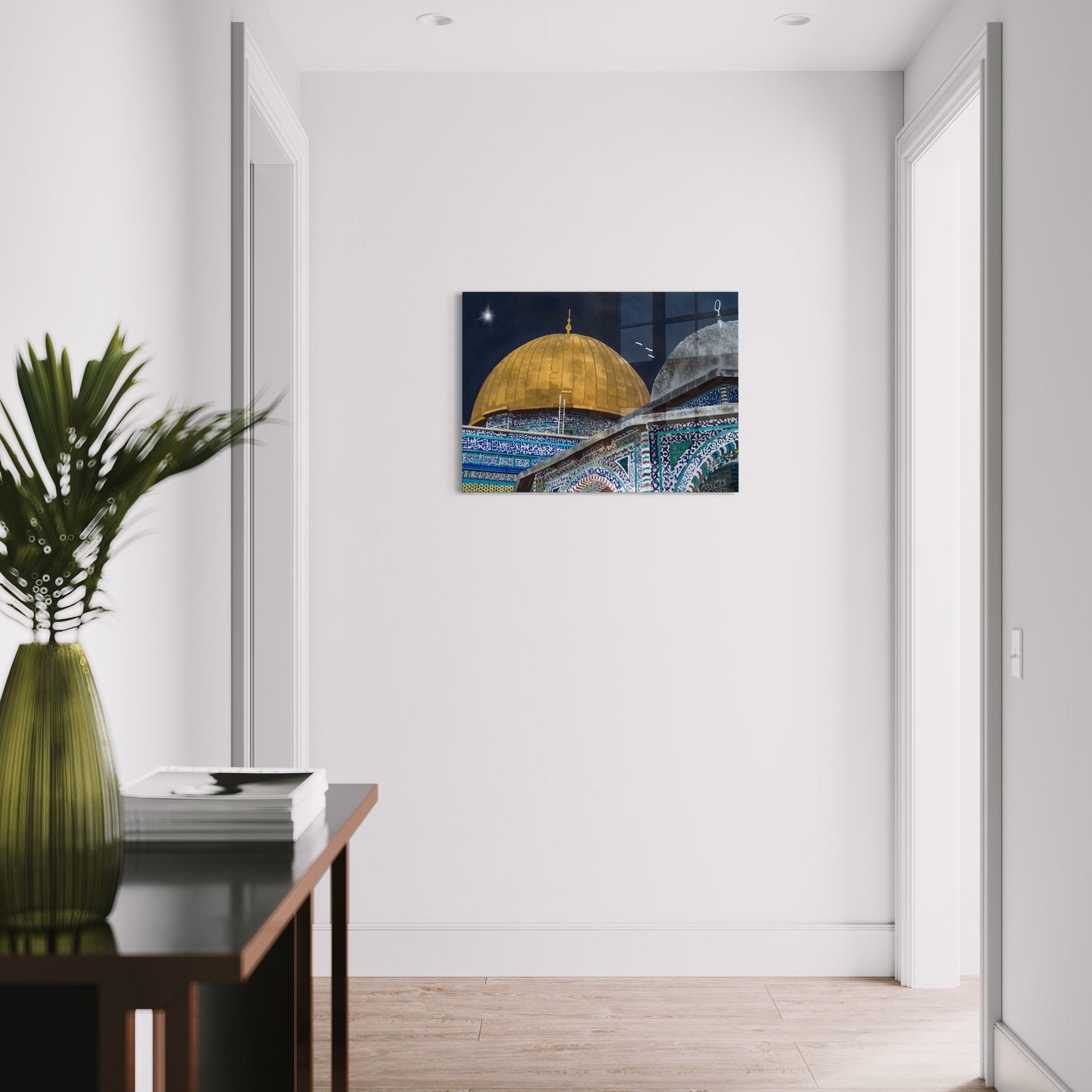 Dome Of The Rock - Palestine Glass Wall Art