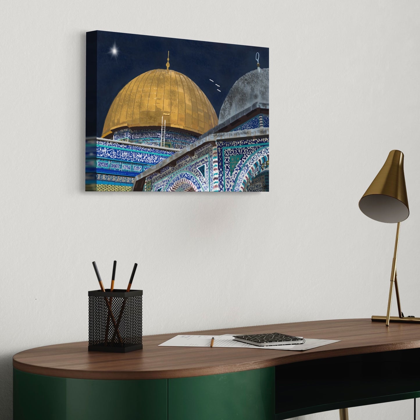 Dome Of The Rock - Palestine Wall Art Canvas Print