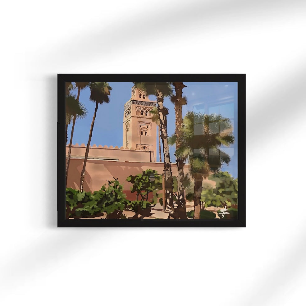 Koutoubia Mosque - Marrakech Framed Art Print