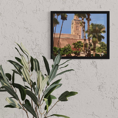 Koutoubia Mosque - Marrakech Framed Art Print