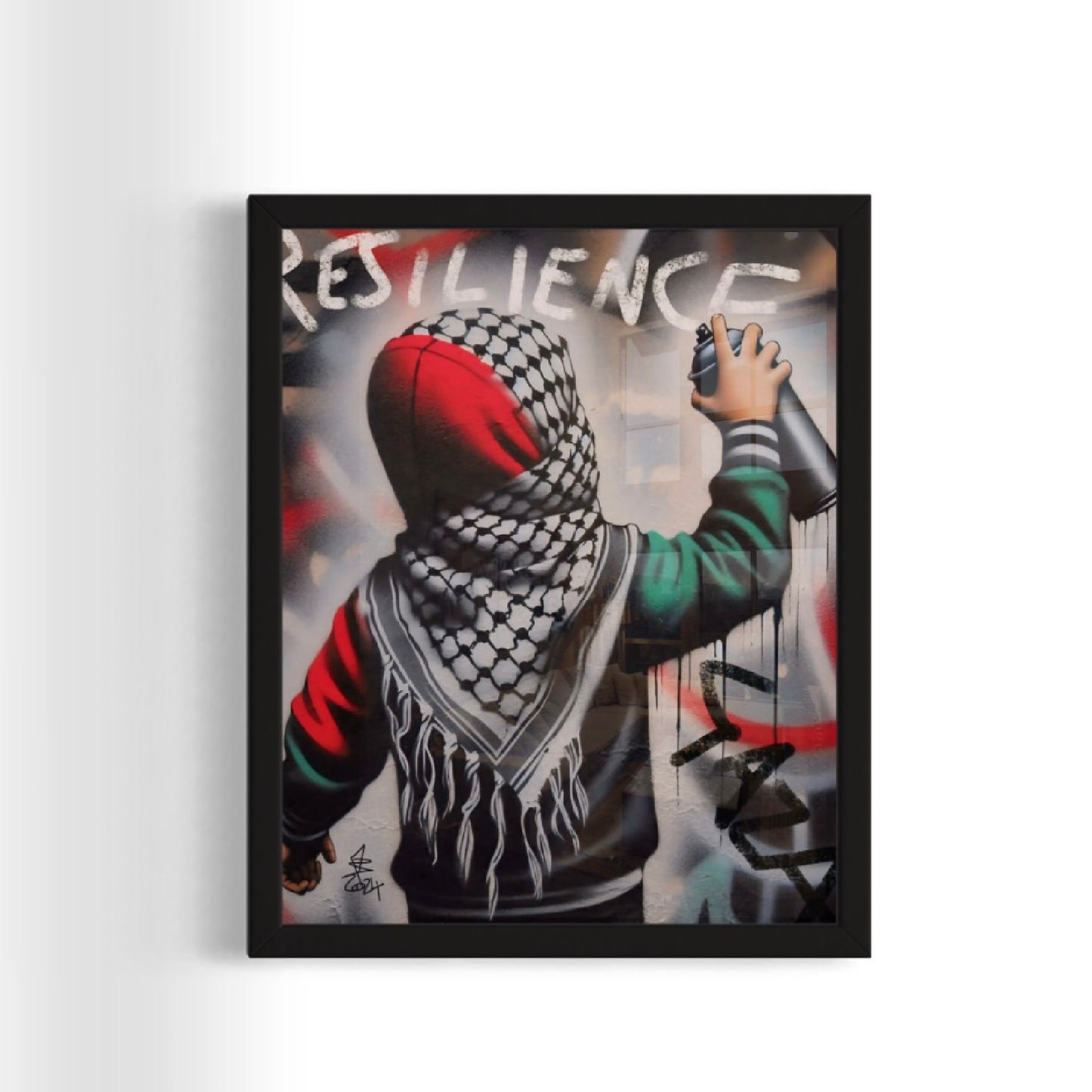 Resilience | Palestine - Graffiti Framed Art Print