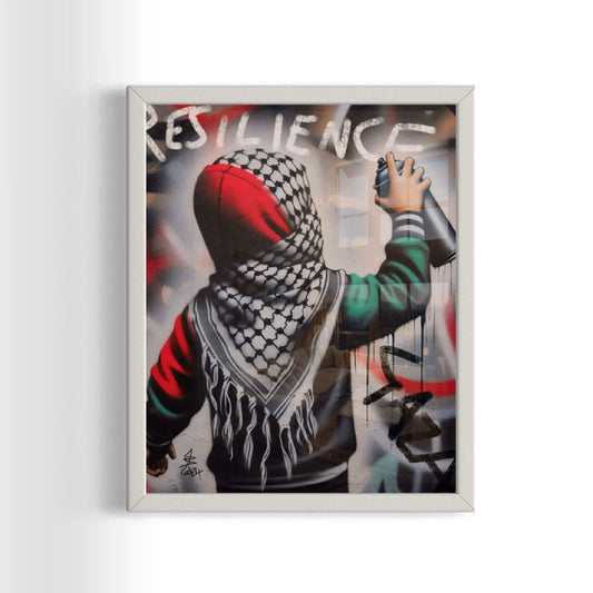 Resilience | Palestine - Graffiti Framed Art Print