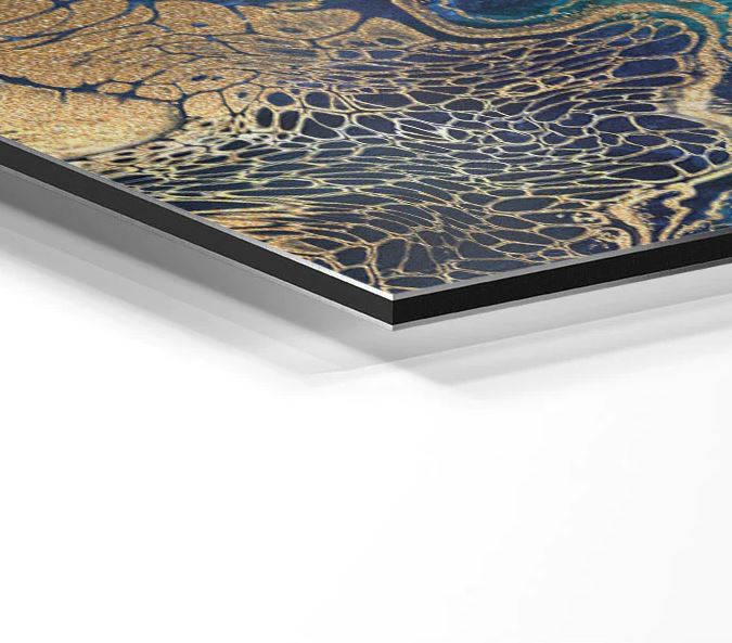 3mm Dibond Aluminium Metal on Gold Mirror