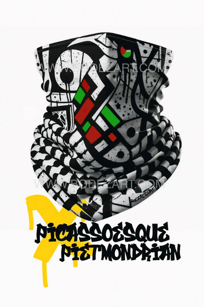 Picassoesque X Piet Mondrian Keffiyeh | Abstract Canvas Print