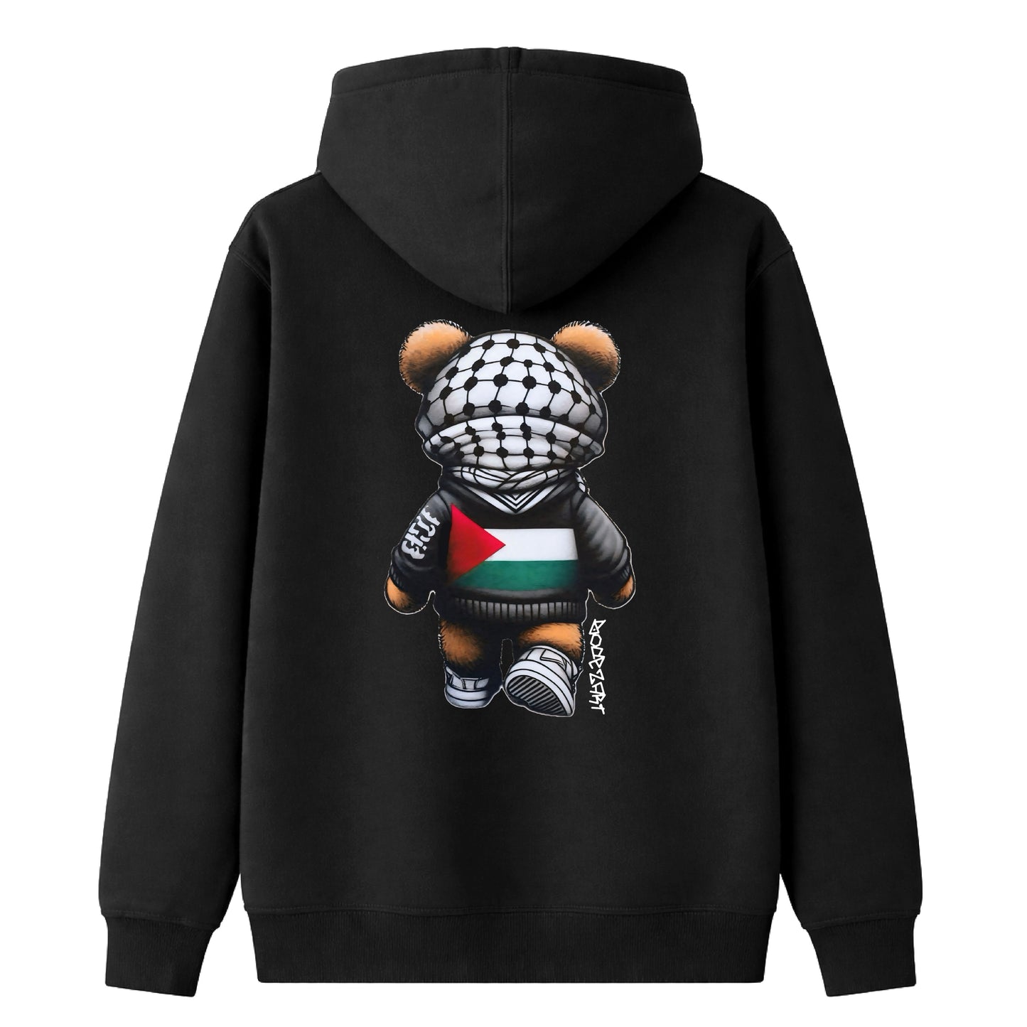 Bear In Solidarity | Classic Full Zipped Palestine Hoodie