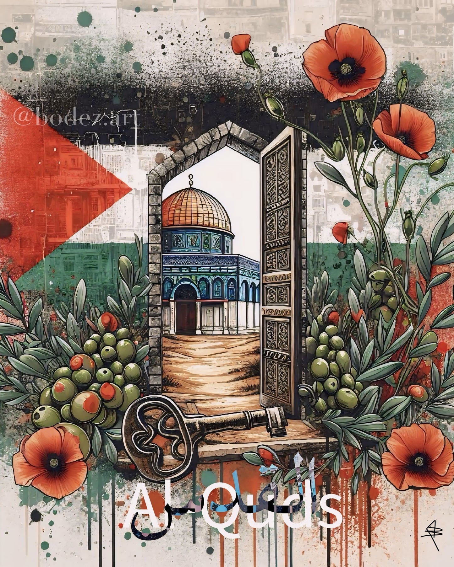 Al Quds | The Right Of Return - Framed Palestine Art Print