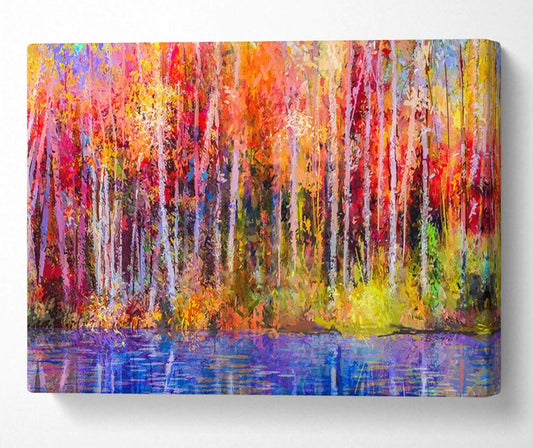 The Colourful Forest - Abstract Canvas Wall Art